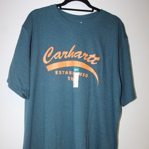 Carhartt Relaxed Heavyweight Short Sleeve Script Graphic T-Shirt.  Sz. 2XL